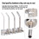 Kit de 4 buses d'angle longues 850 850A 852 950 argent 3