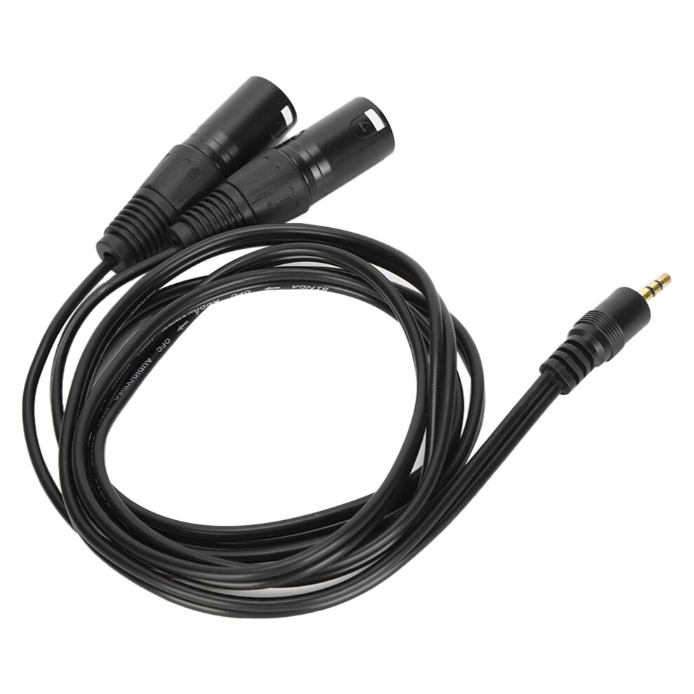 Jorindo Dual Xlr Male To 3.5Mm 1/8In Male Cable Oxygenfree Copper Unbalanced Ysplitter Cord 4911322646592