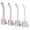 Kit de 4 buses d'angle longues 850 850A 852 950 argent 11