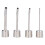 Kit de 4 buses d'angle longues 850 850A 852 950 argent 10