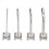 Kit de 4 buses d'angle longues 850 850A 852 950 argent 13