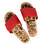 Pantoufles d'acupression Rouge39-40 429-449g bois 14