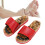 Pantoufles d'acupression Rouge39-40 429-449g bois 16