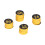 100 pezzi etichette rotonde per arnie 3,5 cm nero/giallo foro 3