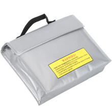 Borsa sicura per batterie 139 g 24.1x6.3x19 cm argento