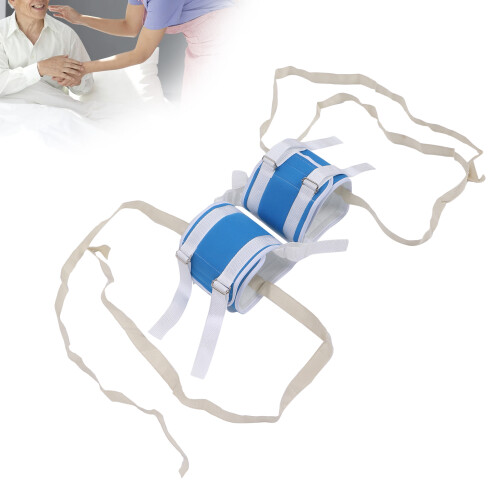 2Pcs Knee Restraining Strap Bed Belt AntiFall Safe Bed Restraints for Elderly Legs 2
