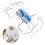 2Pcs Knee Restraining Strap Bed Belt AntiFall Safe Bed Restraints for Elderly Legs 13