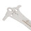 Righello per catena da mountain bike, 3-in-1, 131x54mm, argento 3