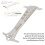 Righello per catena da mountain bike, 3-in-1, 131x54mm, argento 11