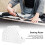 1 set T-shirt guida righello PVC bianco collo rotondo 11