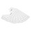 1 set T-shirt guida righello PVC bianco collo rotondo 16
