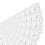 1 set T-shirt guida righello PVC bianco collo rotondo 12
