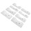 1 set T-shirt guida righello PVC bianco collo rotondo 14