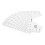 1 set T-shirt guida righello PVC bianco collo rotondo 10