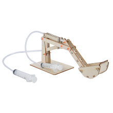 Kit de maquette d'une excavatrice hydraulique à assembler soi‑même, dimensions 15  11  1 cm, à partir de 4 ans.