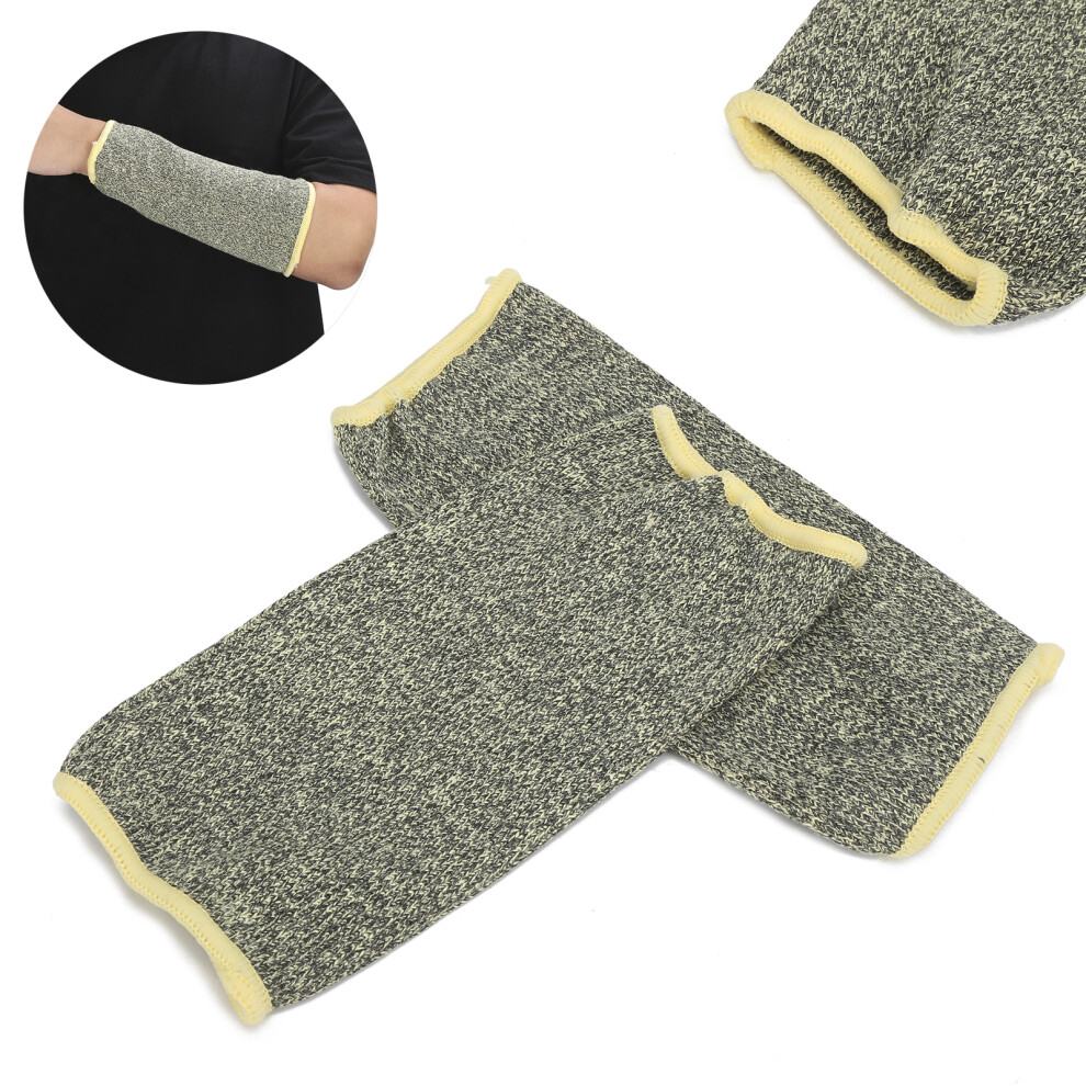 Pair Cut Resistant Sleeves Safety Level 5 Prevent Scrapes Scratches For Manufacturing 7671322652937