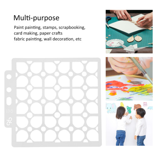 10 Stück Mandala Vorlage Mal-Schablonen Wiederverwendbar DIY Kunsthandwerksform 2