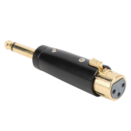 4 pezzi LZ1167G XLR 6,35mm M/F 94x16mm Nero/Oro 2