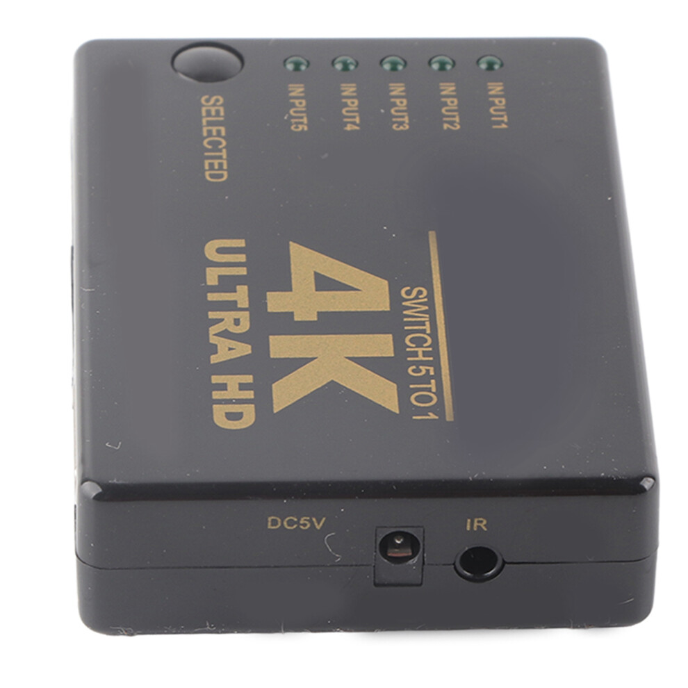HighâDefinition Multimedia Interface Switcher 5 In 1Out 1080P Converter With Remote Control 7901322657053