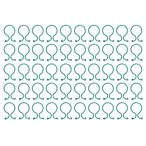 Pinces à boucle en forme de huit, 50 pièces, 4,2 cm  2,8 cm, Transparent 1
