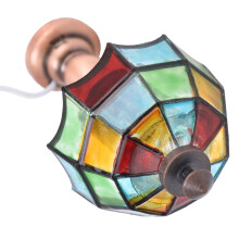Échelle 1:12, lampe de bureau pour maison de poupée, abat-jour en forme d’ombrelle, hauteur 4,8 cm