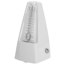 Mechanisches Klavier & Trommelmetronom Weiß ABS-Kunststoff Stahl 50cm