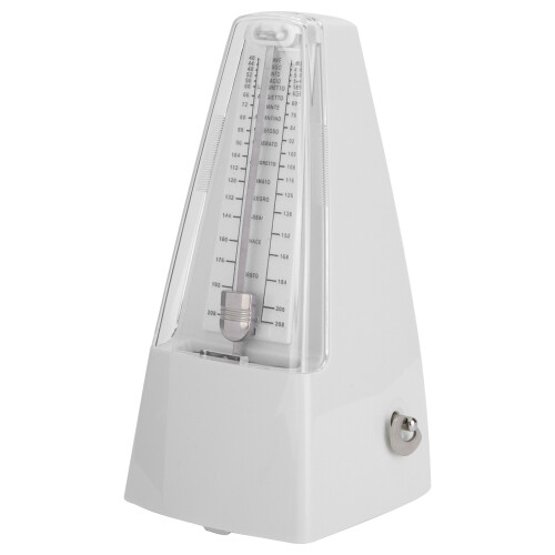 Metronomo meccanico universale classico, bianco