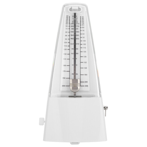 Metronomo meccanico universale classico, bianco 1