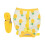 Ensemble harnais et laisse Mini Pets S jaune ananas 2
