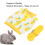 Ensemble harnais et laisse Mini Pets S jaune ananas 8