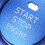 Engine Ignition Start Stop Button Cover Ring Aluminum Alloy Blue Replacement for Mazda CX-4-5 10