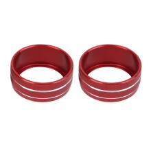 Garniture du bouton de climatisation en aluminium rouge pour Camry 2018-2020