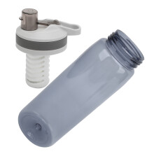 770ml Portable Filtered Water Bottle Outdoor Water Purifier for Camping Hiking EmergencyGray