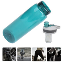 770ml Portable Filtered Water Bottle Outdoor Water Purifier for Camping Hiking EmergencyGreen