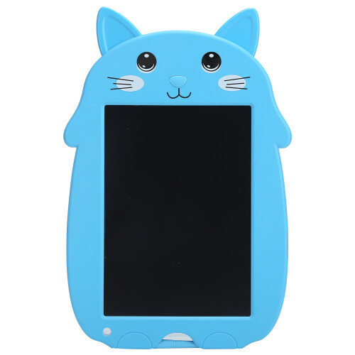 Tablet LCD Cartoon Cat da 9 pollici Blu, batteria da 210 mAh