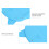 Tablet LCD Cartoon Cat da 9 pollici Blu, batteria da 210 mAh 4