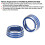Elantra 2015-2020 Coprimanopola blu per interruttore A/C 2 pezzi 13
