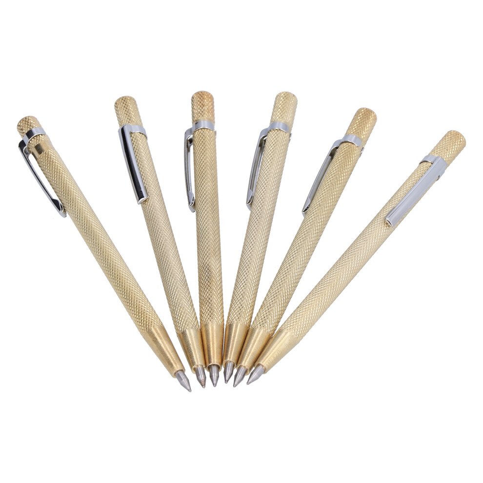 10Pcs Aluminum Etching Pens Tungsten Carbide Tip Scriber Marking Tool For Ceramics Glass Metalgold 4341322658828