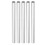 5 pièces 6100-1012-0150 AlTube 12x10x150mm Argent 2