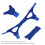 Sangle de menton triangulaire anti-ronflement - bleu 8