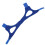 Sangle de menton triangulaire anti-ronflement - bleu 15