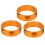 6 pièces d'entretoises de direction en aluminium 28,6 mm / 34 mm couleur or 4