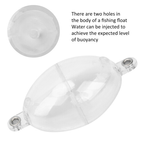 5 pièces Flotteur de pêche ovale - Transparent blanc 90 g 2
