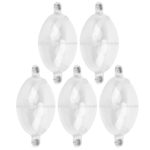 5 pièces Flotteur de pêche ovale - Transparent blanc 90 g 1