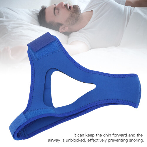Sangle mentonnière anti-ronflement - Réglable, 36-44g, bleu 2