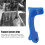 Bras de levier de robinet, type poussoir, plastique, 7 cm, bleu 7