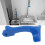 Bras de levier de robinet, type poussoir, plastique, 7 cm, bleu 10