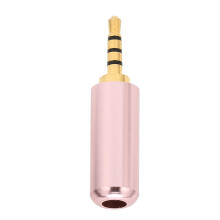 50 pièces de fiches jack casque en métal, 2,5 mm, à 4 pôles