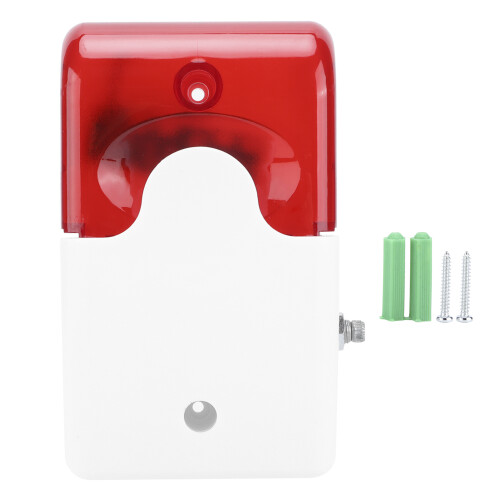 Allarme cablato 12VDC sonoro e luminoso ABS 110dB sirena 1