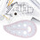 Règle courbe patchwork demi-cercle, plastique 1 pièce 15